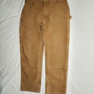 Carhartt 2017 B01 Double Knee Brown Loose Fit Carpenter Pants 40x32